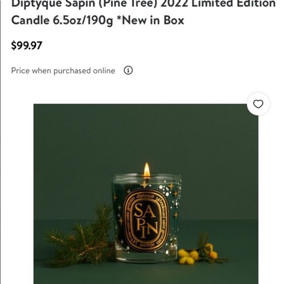 Diptyque “Sapin” Limited Edition Candle—New in box - Picture 2 of 9